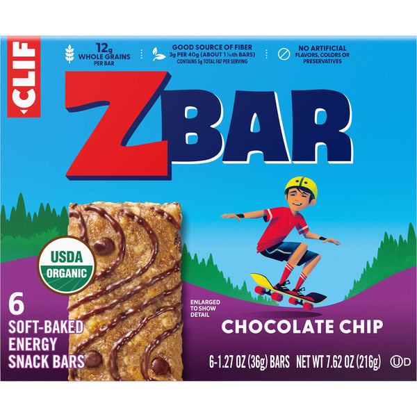 Barres énergétiques ZBAR aux pépites de chocolat