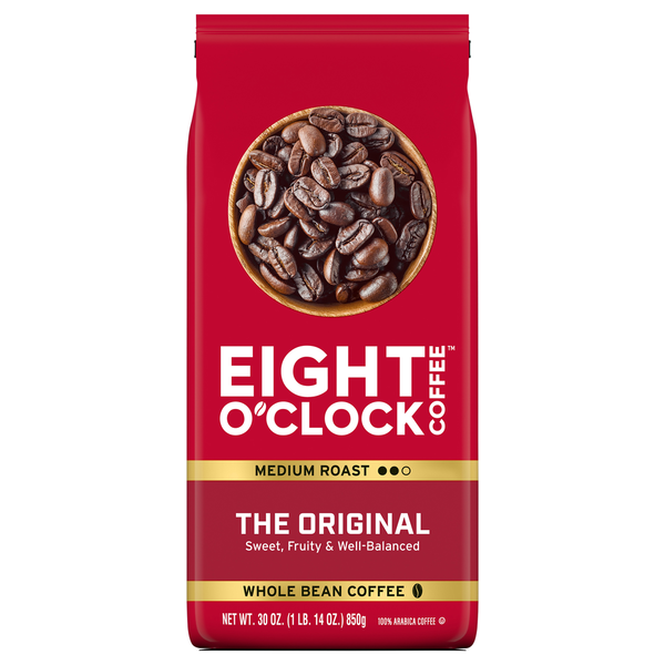 Café en grains Eight O’Clock torréfié moyen