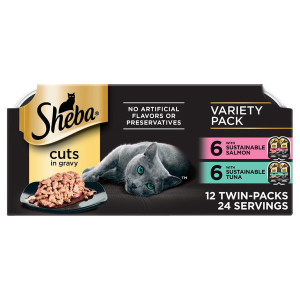 SHEBA Perfect Portions Comida Húmeda para Gatos Paquete de Variedad - 12 Contenidos