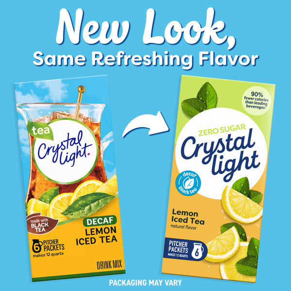 Crystal Light Decaf Lemon Iced Tea Powdered Drink Mix