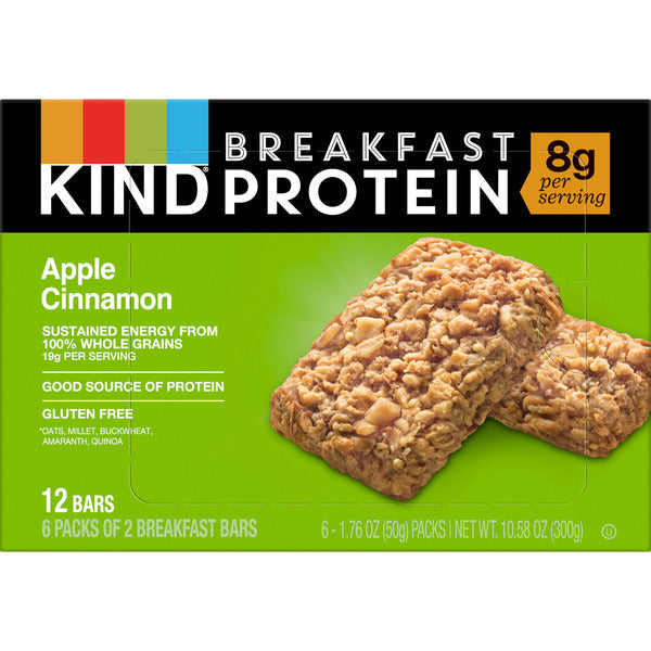 Barres de protéines KIND sans gluten à la pomme et à la cannelle - 12 unités