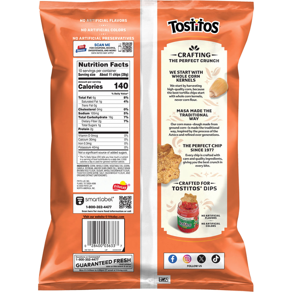 Tostitos Multigrain Tortilla Chips Scoops