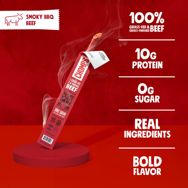 Chomps Grass-Fed Smoky BBQ Beef Sausage