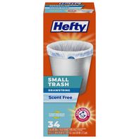 Sacs à ordures à cordon de tirage Hefty petits avec parfum frais