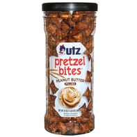 Utz Peanut Butter Filled Pretzel Bites Barrel