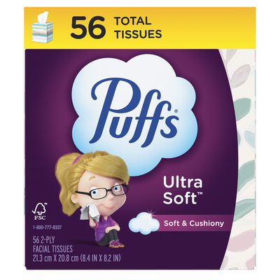 Puffs Ultra Soft Facial Tissues