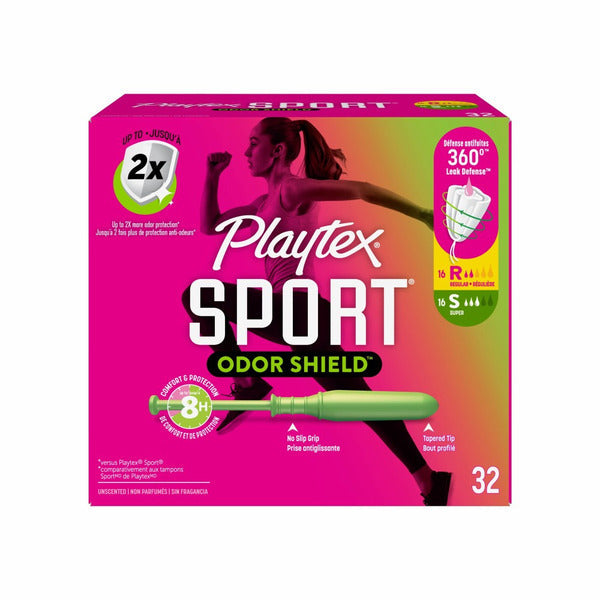 Tampons Playtex Odor Shield, Multi-Pack Absorption Régulière et Super