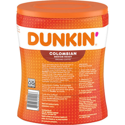 Dunkin' Colombian Medium Roast Ground Coffee