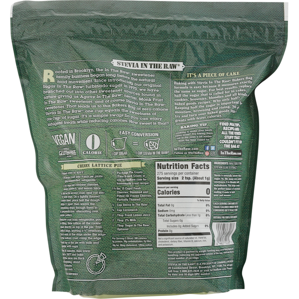 Stevia In The Raw Sweetener - Zero Calorie Sweetener