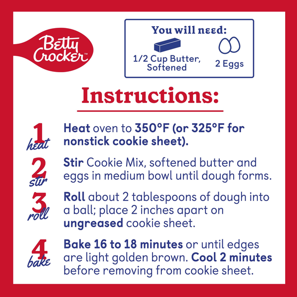 Betty Crocker Soft Baked Birthday Cake Batter Cookie Mix