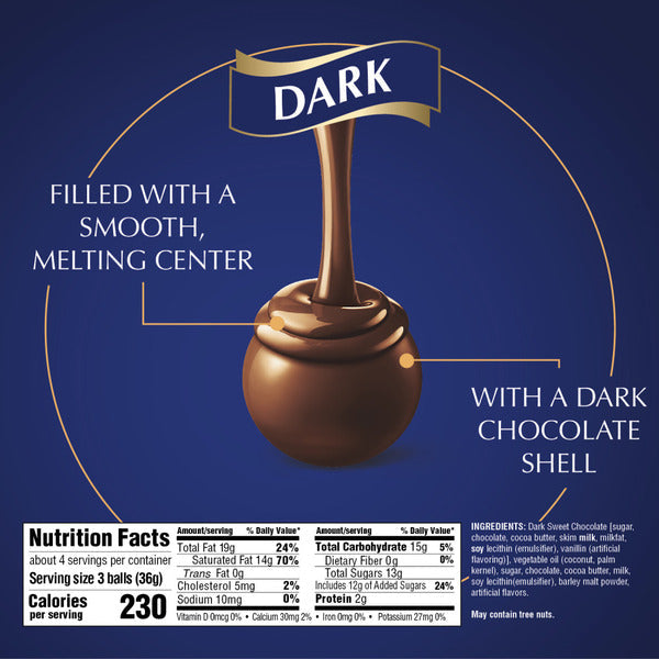 Lindt Lindor Dark Chocolate Truffles