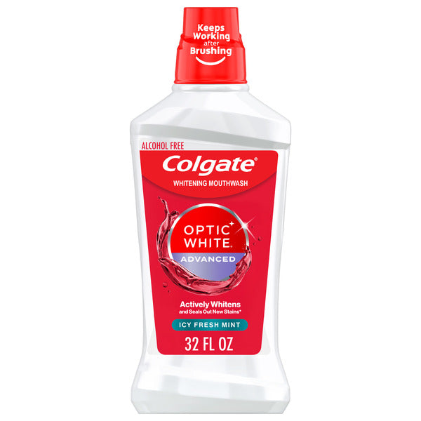 Colgate Optic White Enjuague Bucal - Menta Fresca Helada