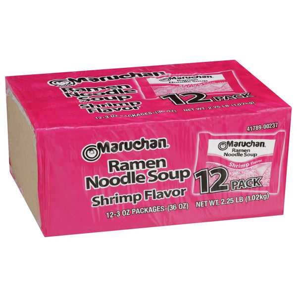 Soupe de nouilles Ramen Maruchan - Saveur crevette (12 paquets)