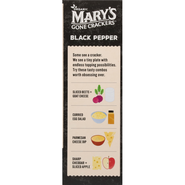 Crackers au poivre noir bio de Mary's Gone Crackers