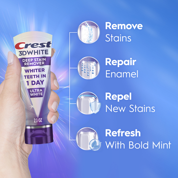 Pasta de dientes Crest Brilliance Deep Stain Remover