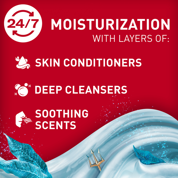 Old Spice Super Hydration Gel Douche pour Hommes, Mer Profonde