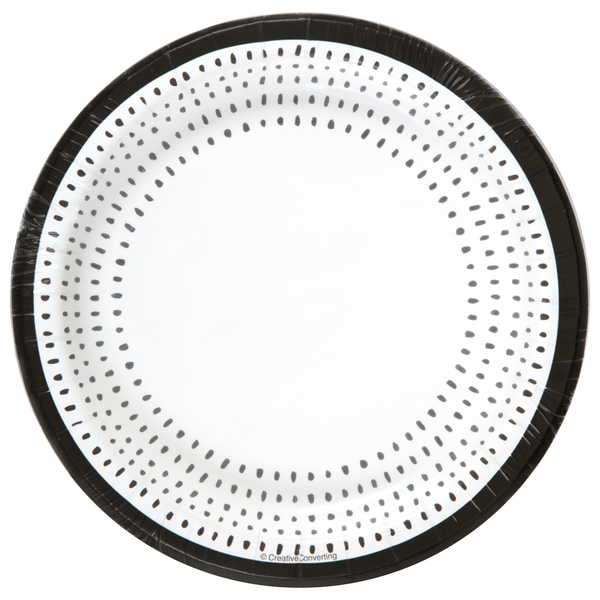 Sensations Modern Monochrome Premium Paper Plates