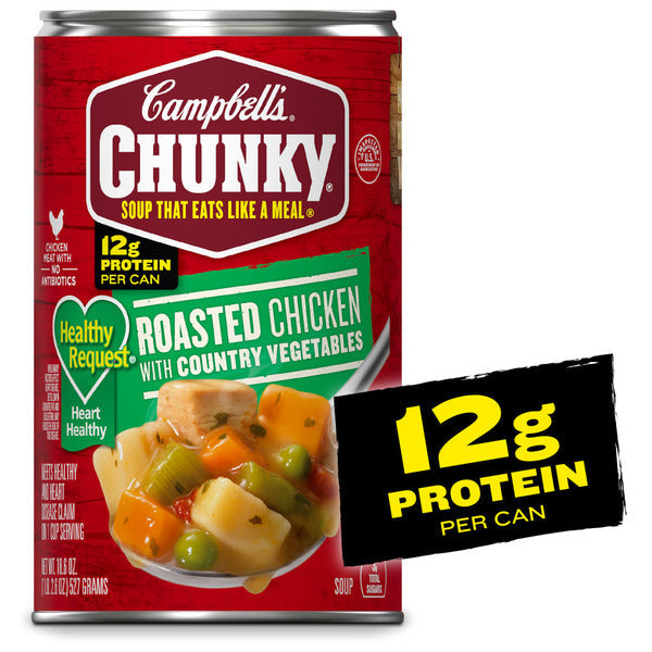 Soupe au poulet rôti de Campbell's avec légumes du pays