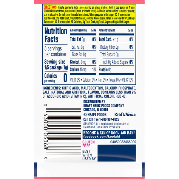 Kool-Aid Unsweetened Watermelon Powdered Drink Mix
