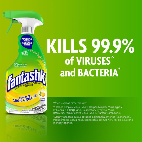fantastik® Limpiador Multiusos, Botella con Gatillo, Aroma a Limón