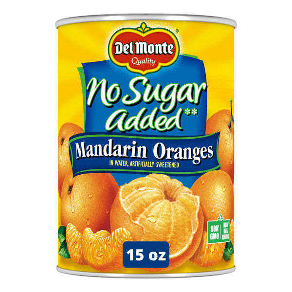 Del Monte Naranjas Mandarinas Sin Azúcar Añadido, Fruta en Lata