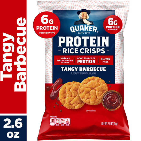 Quaker Protein Rice Crisps - Tangy Barbecue Flavor