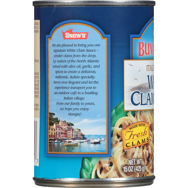 Salsa de Almejas Blanca Estilo Italiano de Snow
