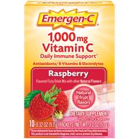 Mélange de boisson pétillante Emergen-C à la vitamine C - Saveur framboise