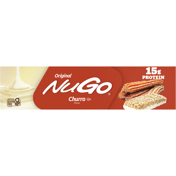 Barres de protéines au goût churro NuGo
