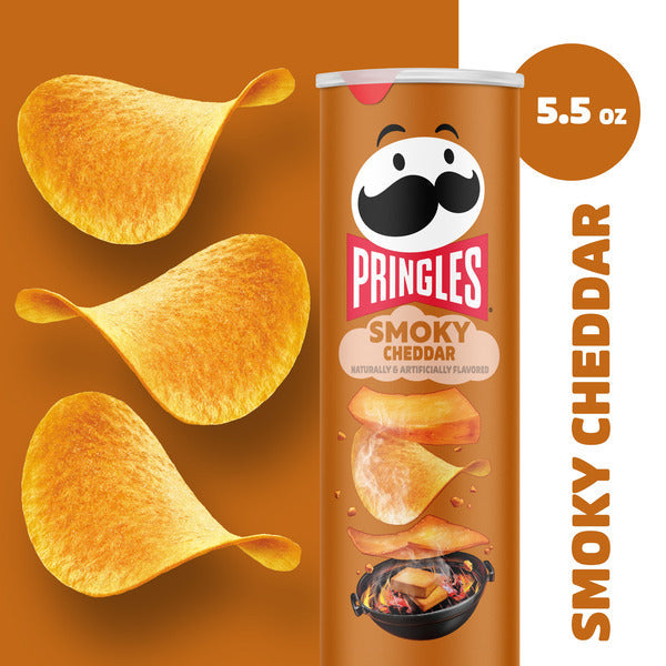 Pringles Sabor Cheddar Ahumado - 5.5 oz