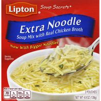 Mezcla de Sopa Lipton con Caldo de Pollo Real