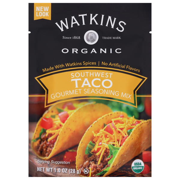 Mélange d'épices pour tacos du sud-ouest biologique gourmet Watkins