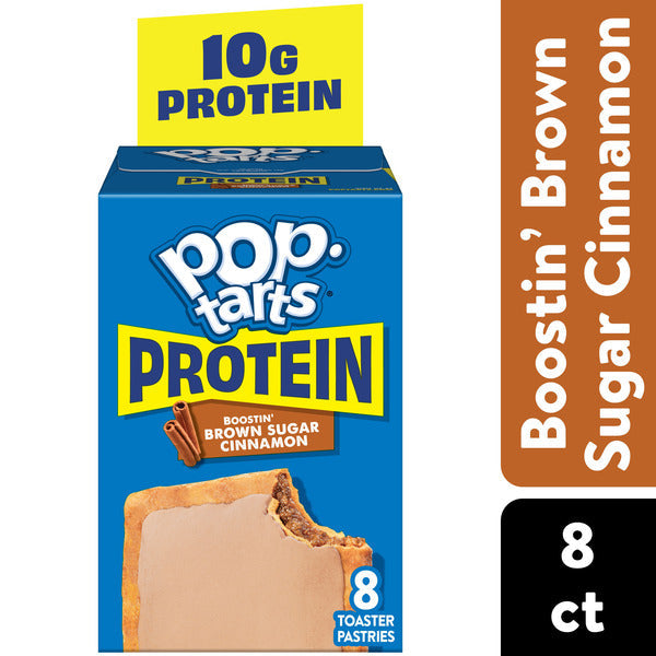 Pop-Tarts Protein Boostin' Brown Sugar Cinnamon Pastries, 8 Count