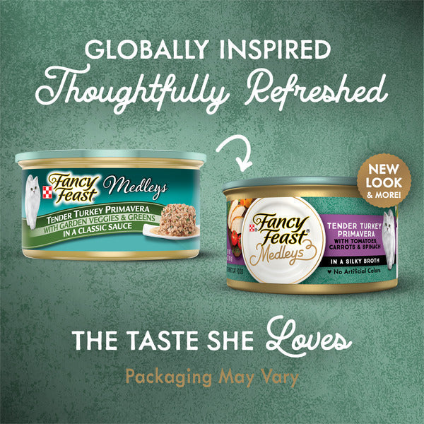 Purina Fancy Feast Medleys Dinde Primavera pour Chats