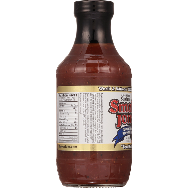 Sauce Bar-b-que Suprême Gourmet de Smoky Jon