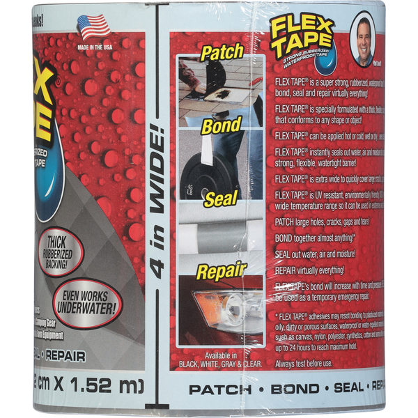 FLEX TAPE Ruban adhésif transparent en caoutchouc résistant et étanche