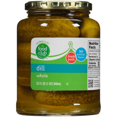Cornichons entiers Food Club
