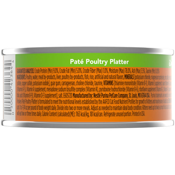 Purina Friskies Pâté Nourriture Humide pour Chats, Plateau de Volaille