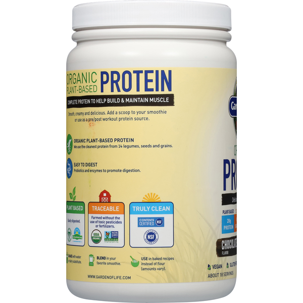 Shake protéiné biologique Garden of Life - Saveur chocolat