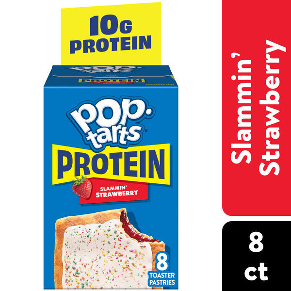 Pop-Tarts Protein Slammin' Strawberry Toaster Pastries - 8 Compte
