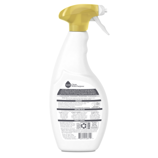 Spray désinfectant Seventh Generation - Citronnelle Citrus