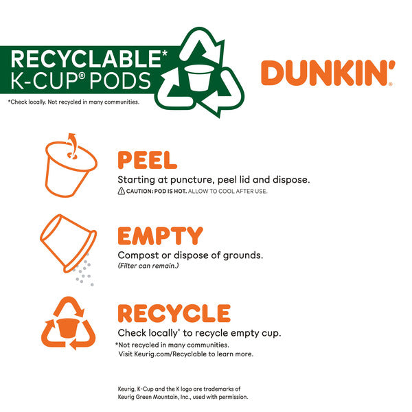 Dunkin' Cinnamania Coffee - 10 K-Cup Pods for Keurig