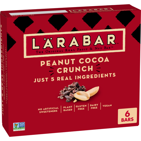 Barres LÄRABAR Cacao Croustillant aux Arachides - Snack Vegan et Sans Gluten