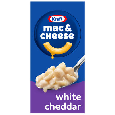 Kraft White Cheddar Mac & Cheese Dinner Pasta Shells