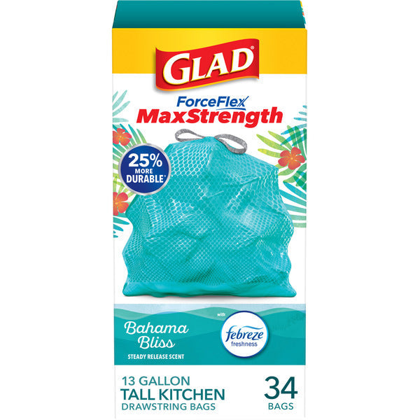 Sacs à ordures parfumés Glad ForceFlex MaxStrength