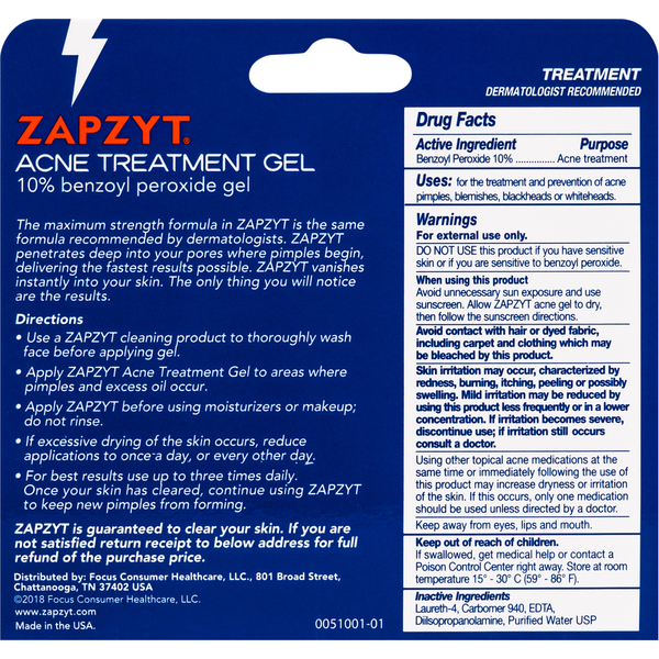 Gel de Tratamiento para el Acné ZAPZYT