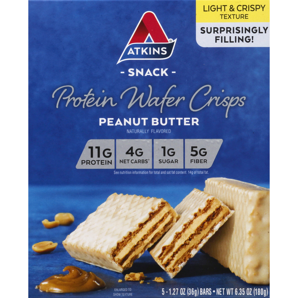 Croustillants de Protéines Atkins - Saveur Beurre de Cacahuète