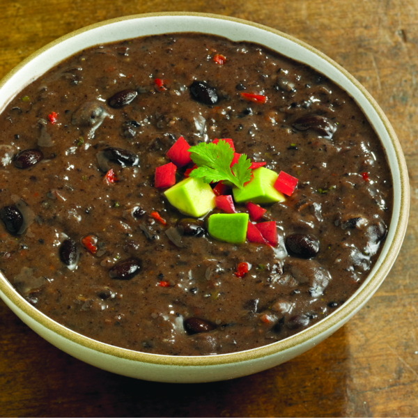 Soupe en tasse de haricots noirs et de citron vert de Dr. McDougall