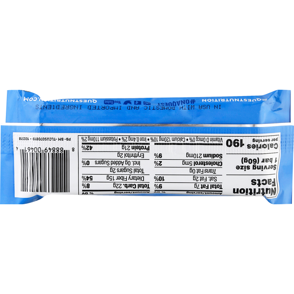 Quest Protein Bar - Blueberry Muffin Flavor