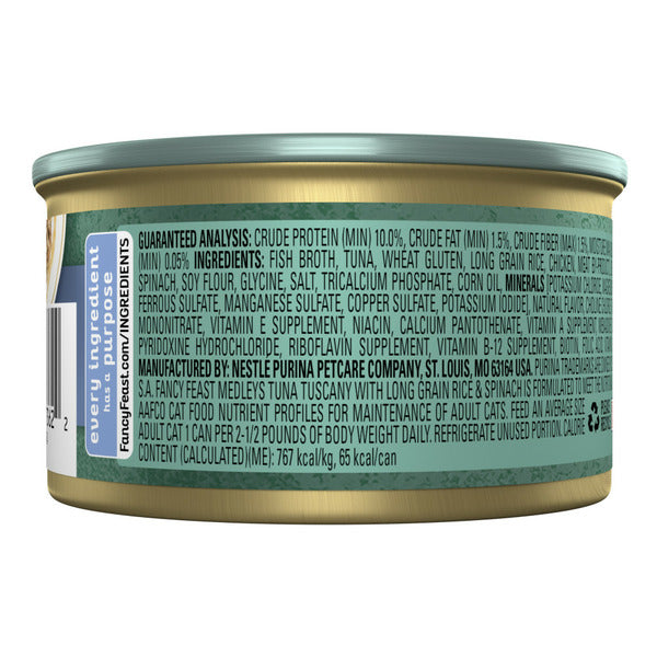Purina Fancy Feast Medleys Thon Toscane Nourriture pour Chats